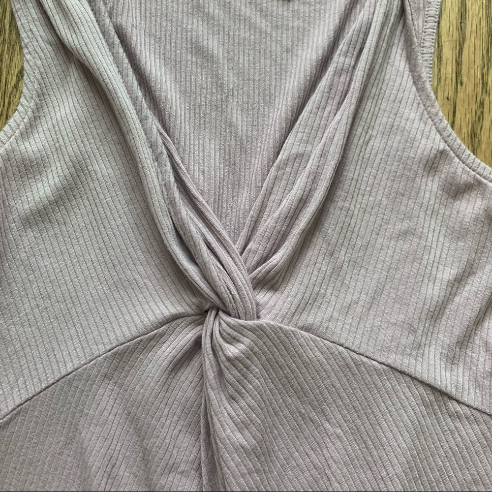 Express Lilac Ribbed Bodysuit - Picture 3 of 6